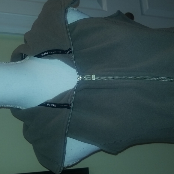 Calvin Kleim brown fleece vest M - Picture 2 of 5